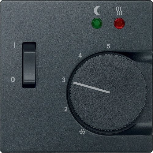 Лицевая панель Schneider Electric Merten System M для терморегулятора антрацит картинка